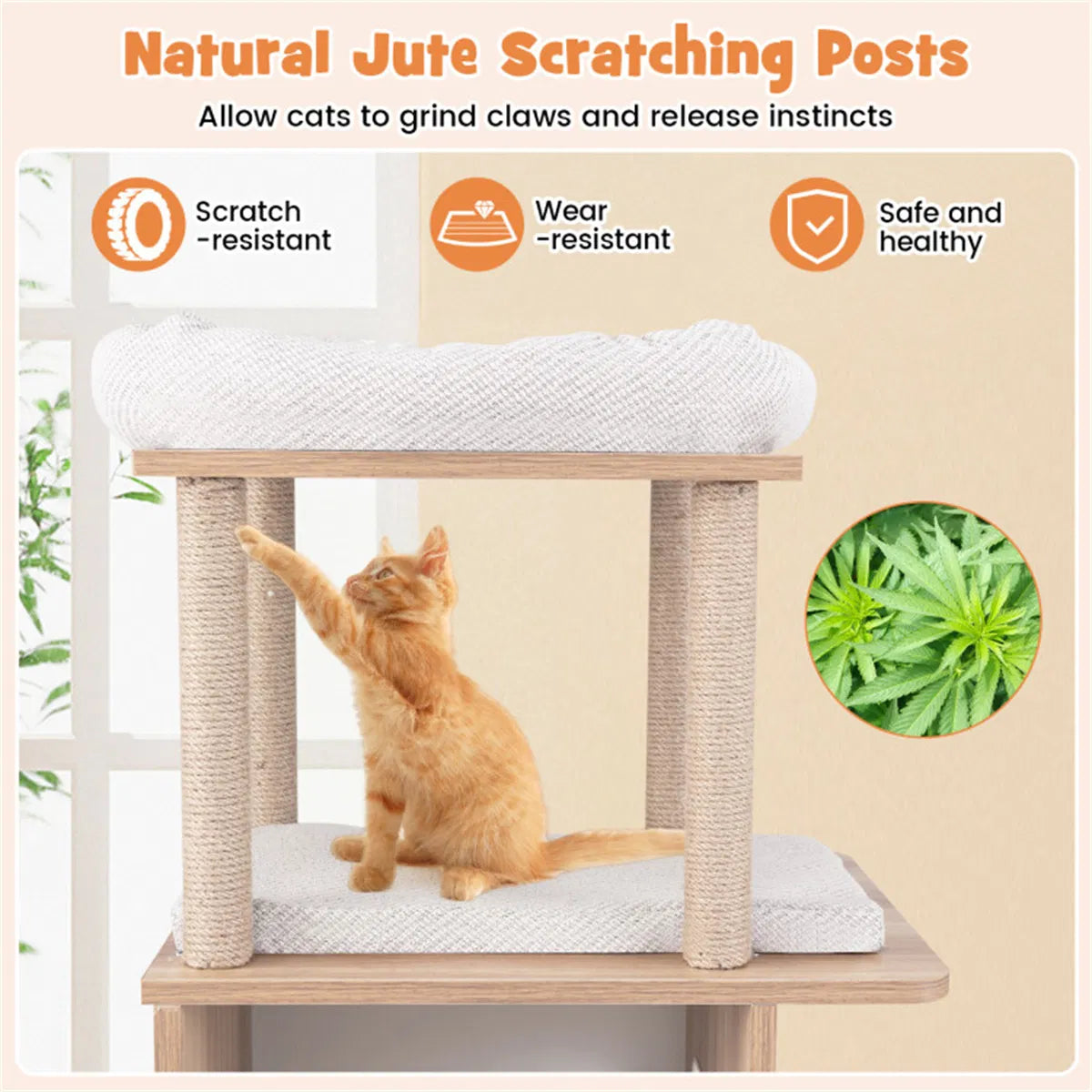 47 Inches Wooden Cat Condo - view 5
