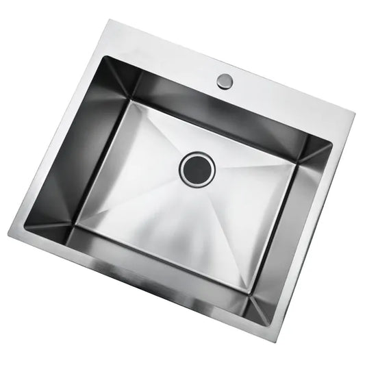 33Inch Top mount Kitchen Sink Drop-in, Farmhouse Kitchen Sink with Sink Protector 18 Gauge, Workstation Sink