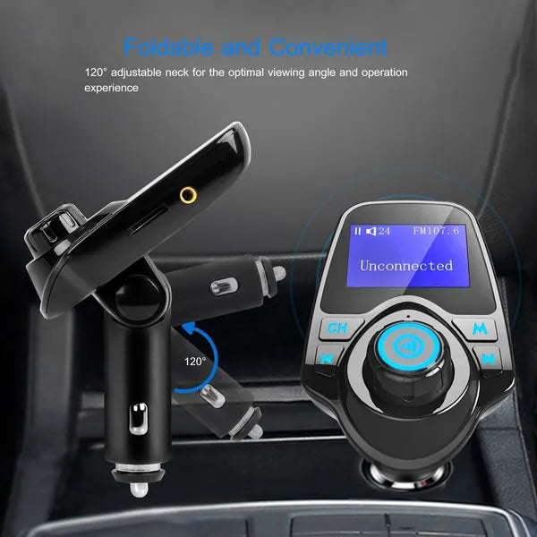 Car Wireless FM Transmitter MP3 Player Hand-Free Call USB Charger AUX Input - view 4