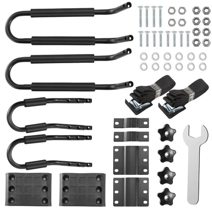 Universal Kayak Roof Rack J Bar, 1 Pairs-Bar Rack HD Kayak Carrier Canoe Boat Surf Ski Roof Top Mount Car SUV Crossbar - view 4