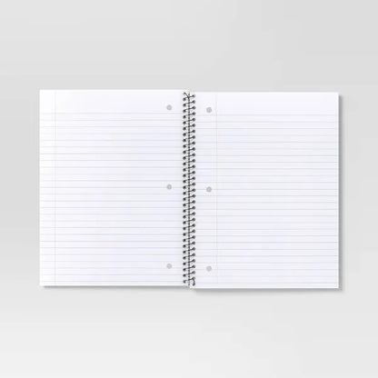 Subject Spiral Notebook Wide Ruled Purple - view 3