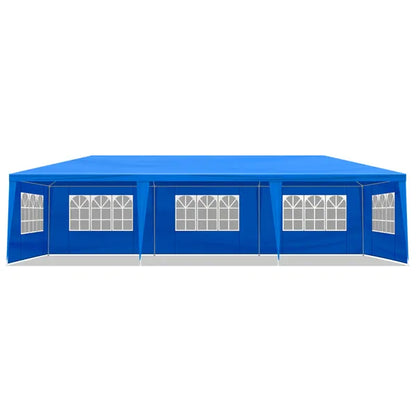 10' x30' Outdoor Party Tent With 8 Removable Sidewalls, Waterproof Canopy Patio Wedding Gazebo, Blue - view 3
