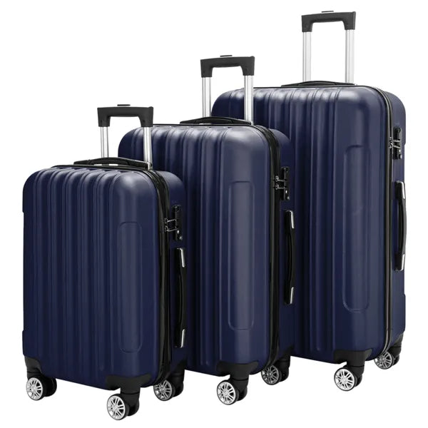3-in-1 Multifunctional Large Capacity Traveling Storage Suitcase Luggage Set Navy Blue - view 2