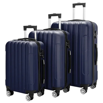 3-in-1 Multifunctional Large Capacity Traveling Storage Suitcase Luggage Set Navy Blue - view 2