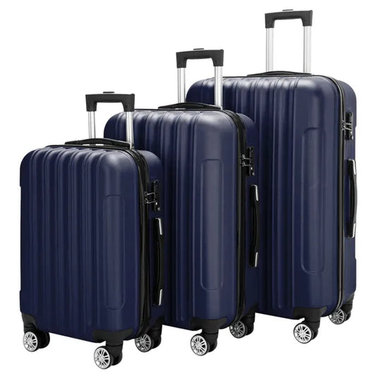 3-in-1 Multifunctional Large Capacity Traveling Storage Suitcase Luggage Set Navy Blue - view 2