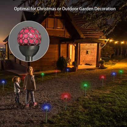 3 Pcs Outdoor Solar Lights IP44 Waterproof Ball RGB Light Garden Decor Lamp Landscape Christmas - view 7