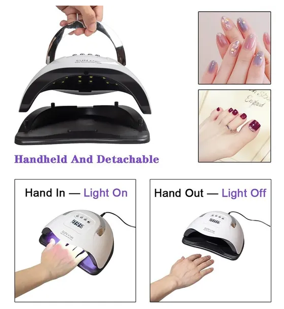 220W Nail Dryer LED Lamp UV Light Polish Gel Curing Machine Electric Manicure - view 6