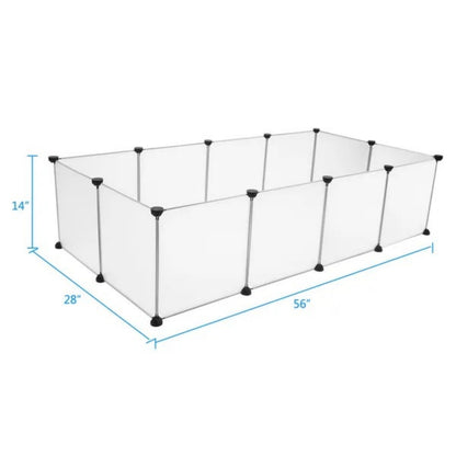 Pet Playpen, Portable Large Plastic Yard Fence Small Animals, Puppy Kennel Crate Fence Tent RT - view 3