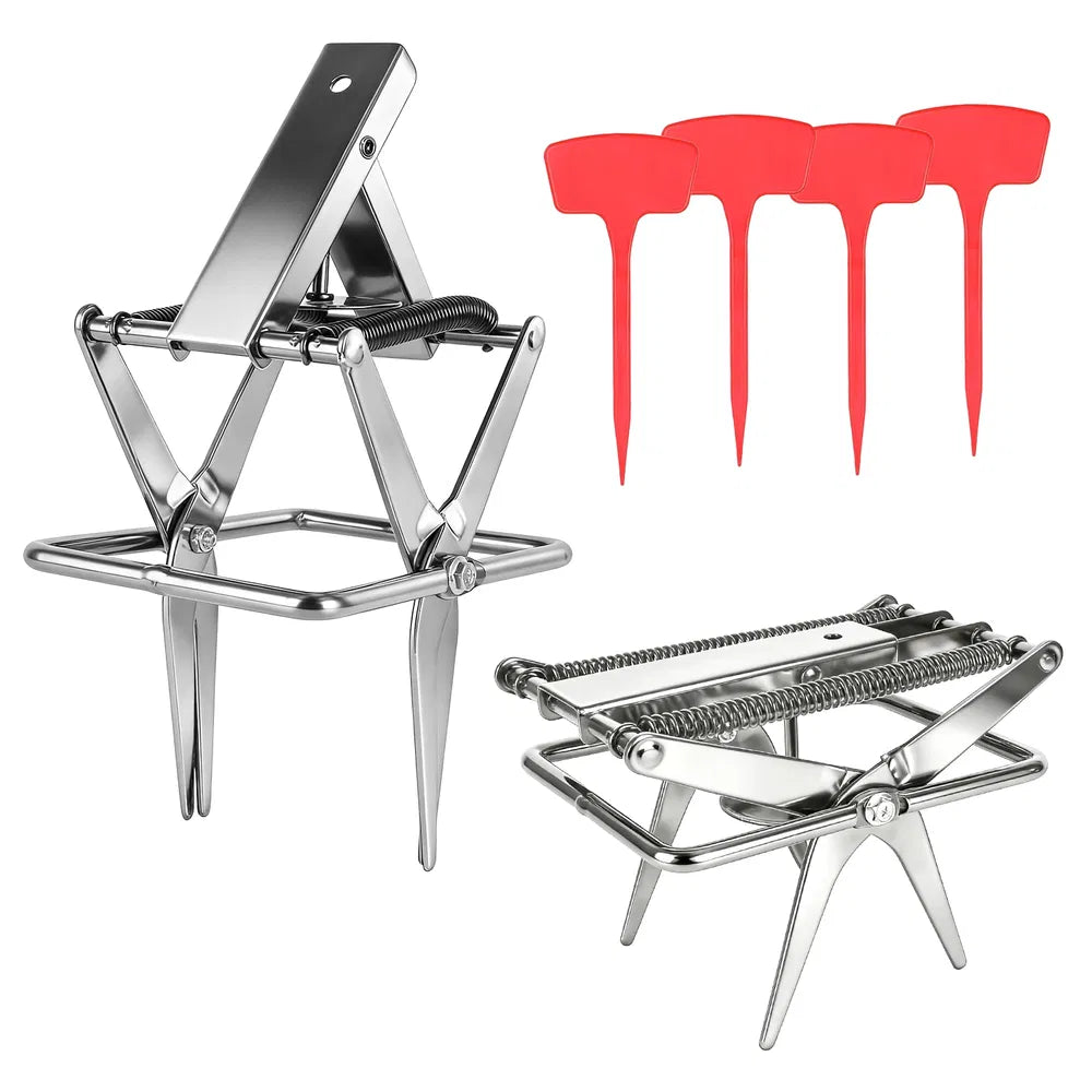 2PCS Easy Setup Mole Traps Outdoor Reusable Scissor Mole Gopher Rodent Control Trap Solid Metal Material For Lawn - view 5