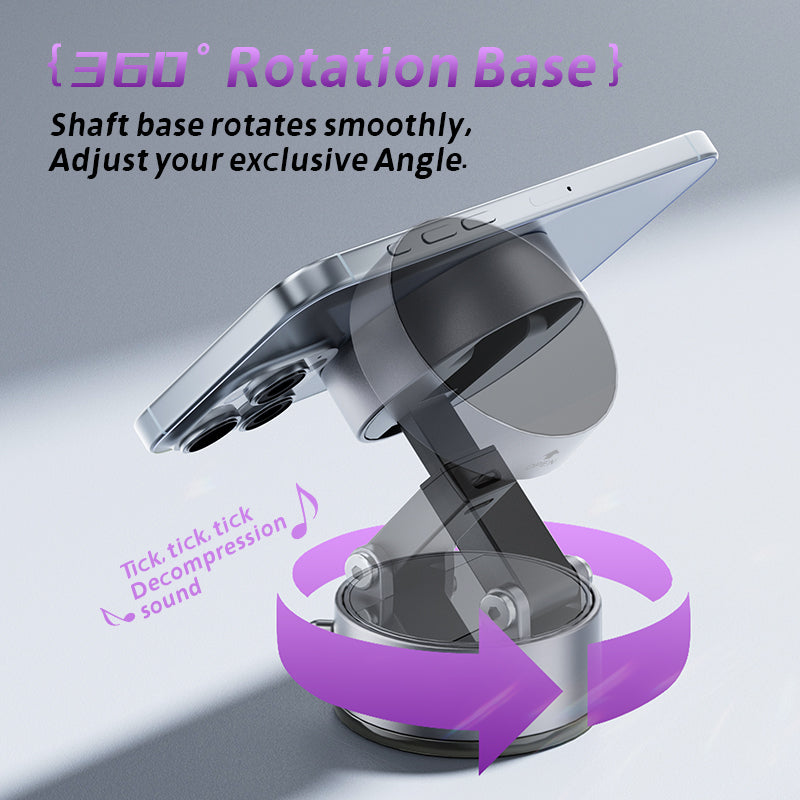 360° Magnetic Phone Mount-Foldable, Anti-Slip, SuperStrong For Car, Desk & Travel Car Phone Mount Car Interiorset - view 5