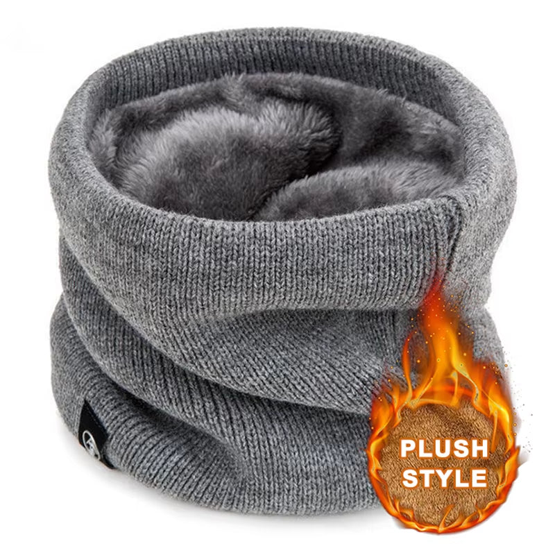 Fashion Soft Knitted Neck Warmer Sport Scarf Women Men Face Cover Winter Skating Running Warm Scarves Thick Cold-proof - view 7