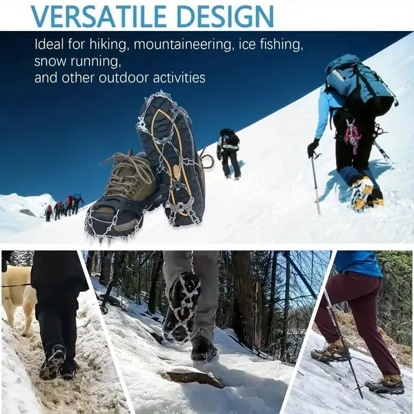Universal Anti-slip Grip Spikes, Upgraded Universal Anti-slip Spikes For Ice Skates And Boots, With 19 Steel Spikes - view 3