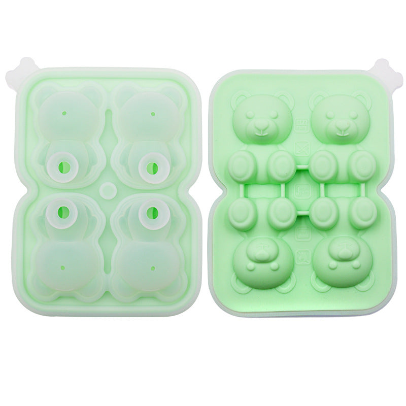 Bear Ice Cube Molded Silicone Ice Tray - view 3