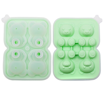 Bear Ice Cube Molded Silicone Ice Tray - view 3