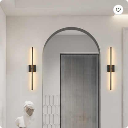 28 2-Pack Modern LED Wall Sconce, Minimalist Indoor Wall Light Fixtures, Black Matte Finish For Living Room, Bedroom