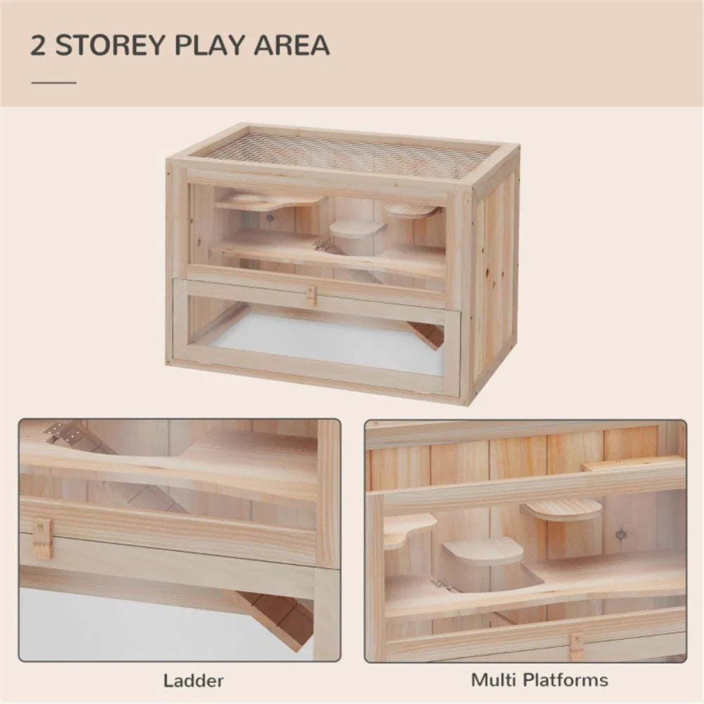 Wooden Hamster Cage - view 3