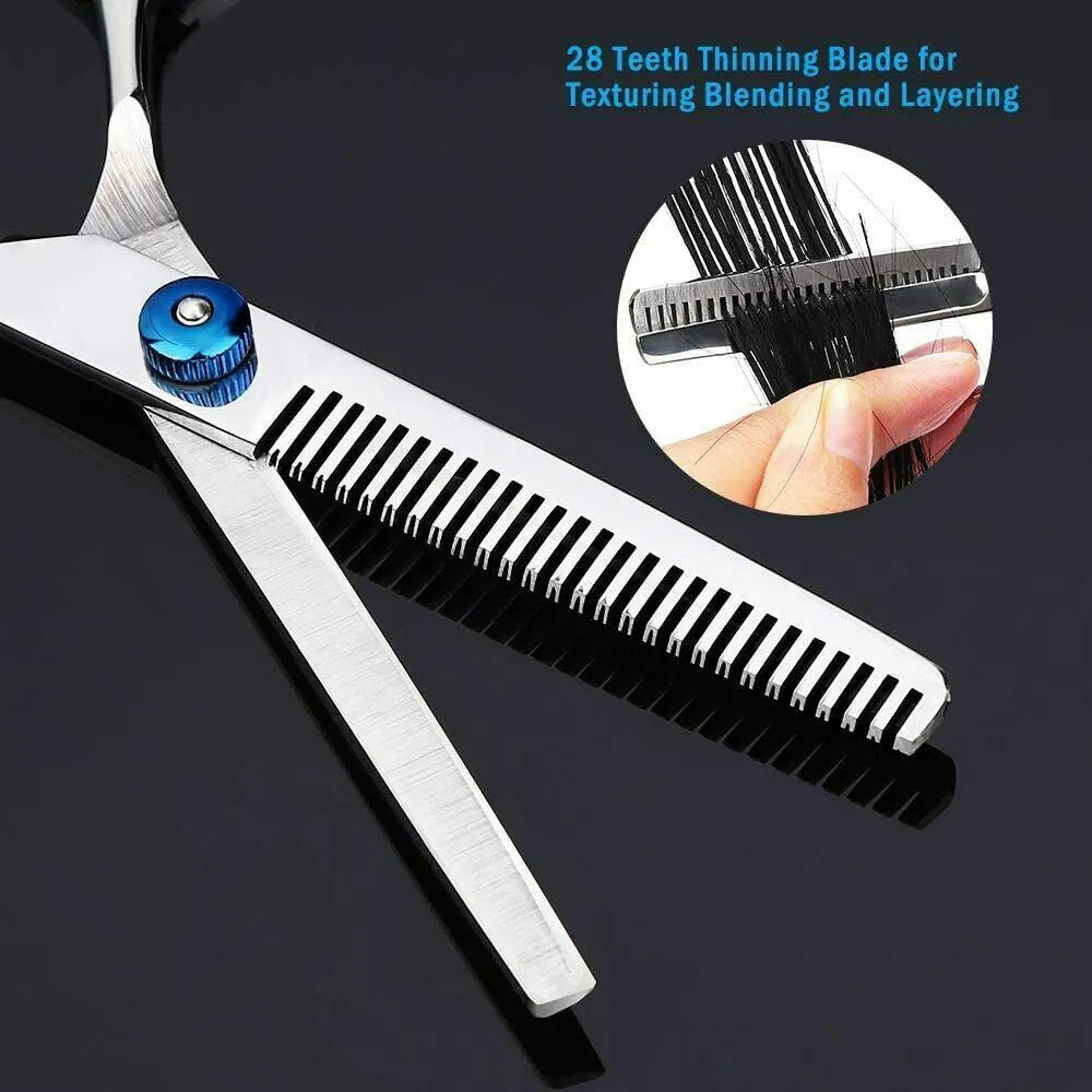 Professional Hair Cutting Thinning Scissors Barber Shears Hairdressing Salon Set - view 9