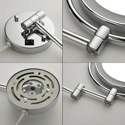 LED Wall Mount Two-Sided Magnifying Makeup Vanity Mirror - view 7