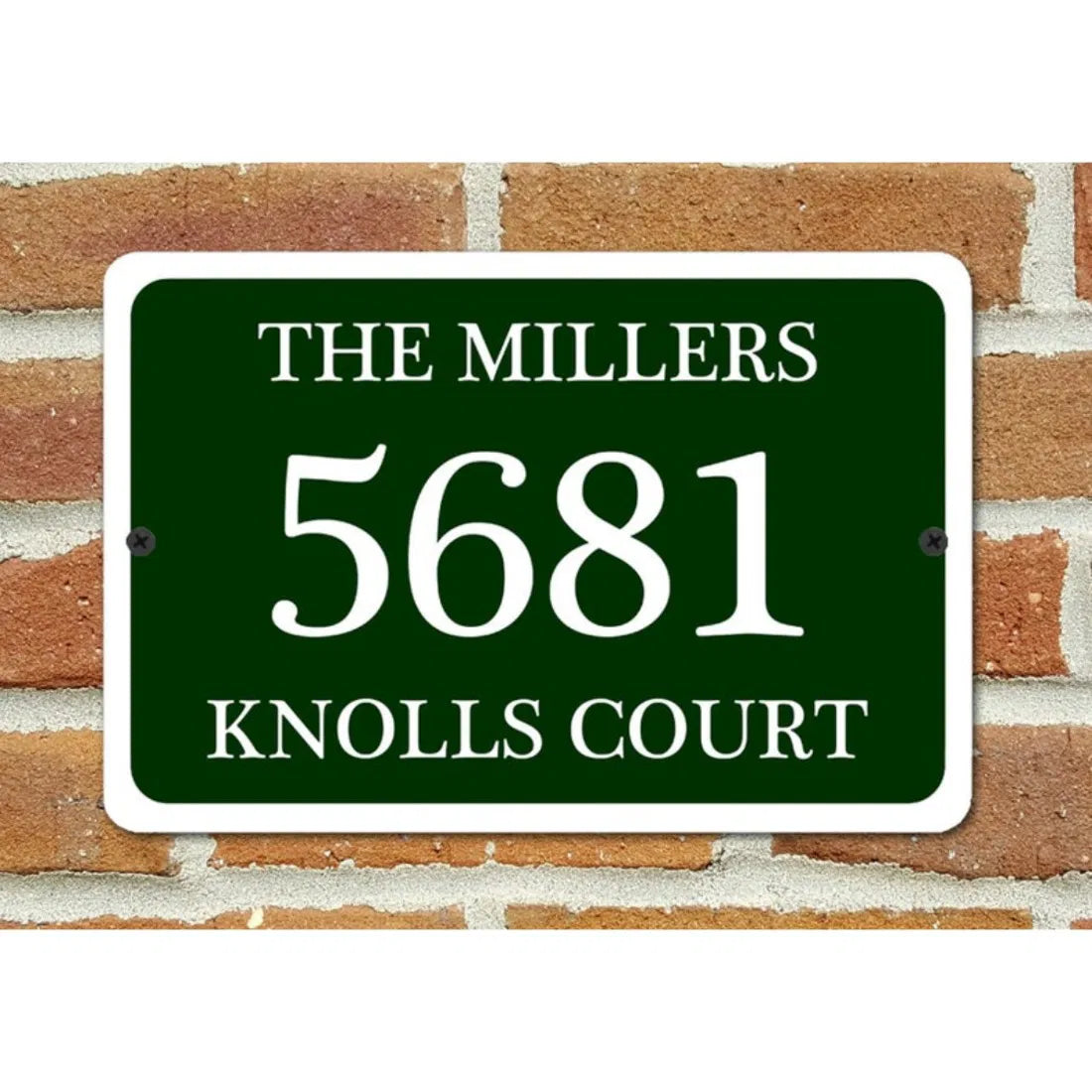 Custom Home Address Metal Plaque Personalized House Number Sign - view 5