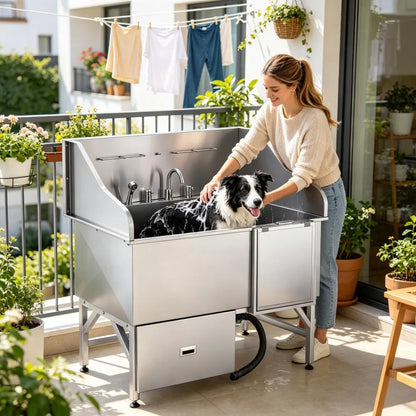 Stainless Steel Dog Washing Station - view 6