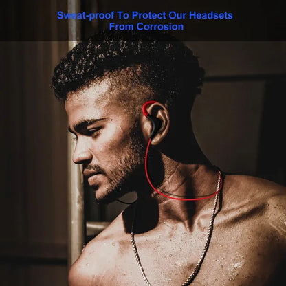 Wireless Headsets V4.1 Sport In-Ear Stereo Headphones Sweat-proof Noise Canceling Earphones Back-Headphone - view 4