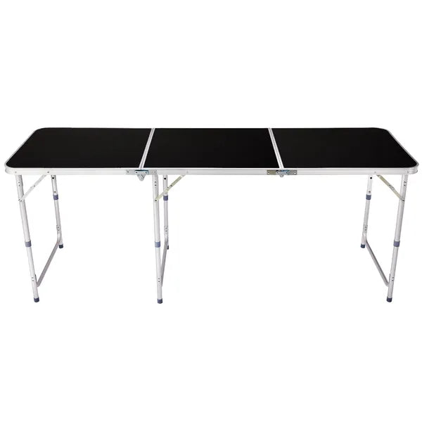 6ft Aluminum Alloy Folding Table Black - view 6