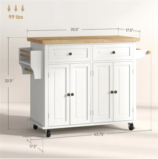 Kitchen Storage Cabinet, Kitchen Cabinet, Kitchen Island - view 2