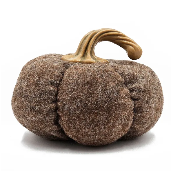 Set Of 3, 8.3x8.3x5.5 Brown Pumpkin, Pumpkin Ornament Decor For Holiday Harvest Festival Fall Festival Thanksgiving - view 4