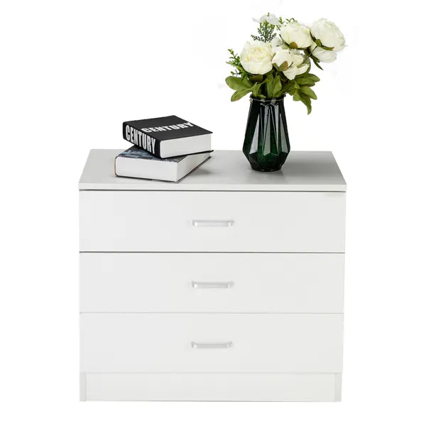 Wood Simple 3-Drawer Dresser White - view 2