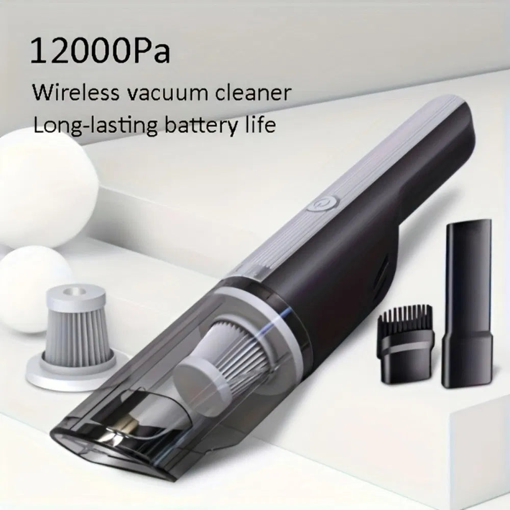 Wireless Silver Car vacuum cleaner wireless car with strong suction handheld vacuum cleaner small mini rechargeable - view 5