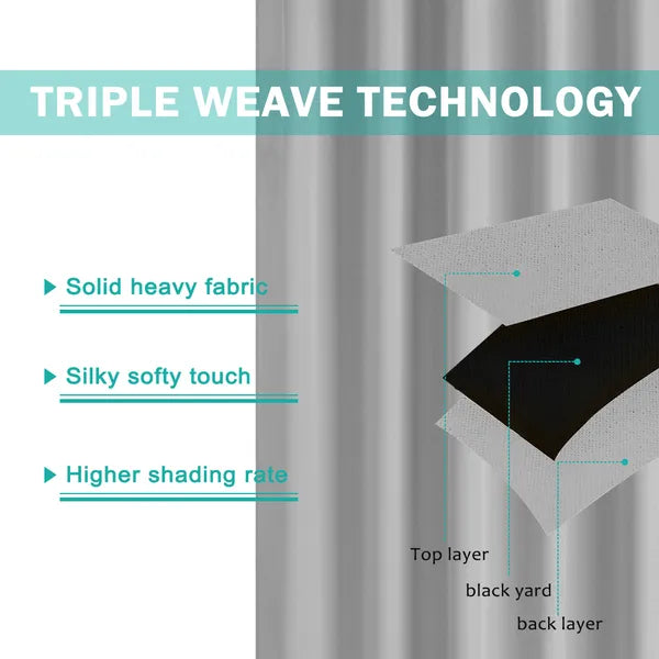 Luxury Outdoor Woolen Curtains With Straps, High-End Blackout Curtains For Living And Bedrooms, Thick And Warm - view 2