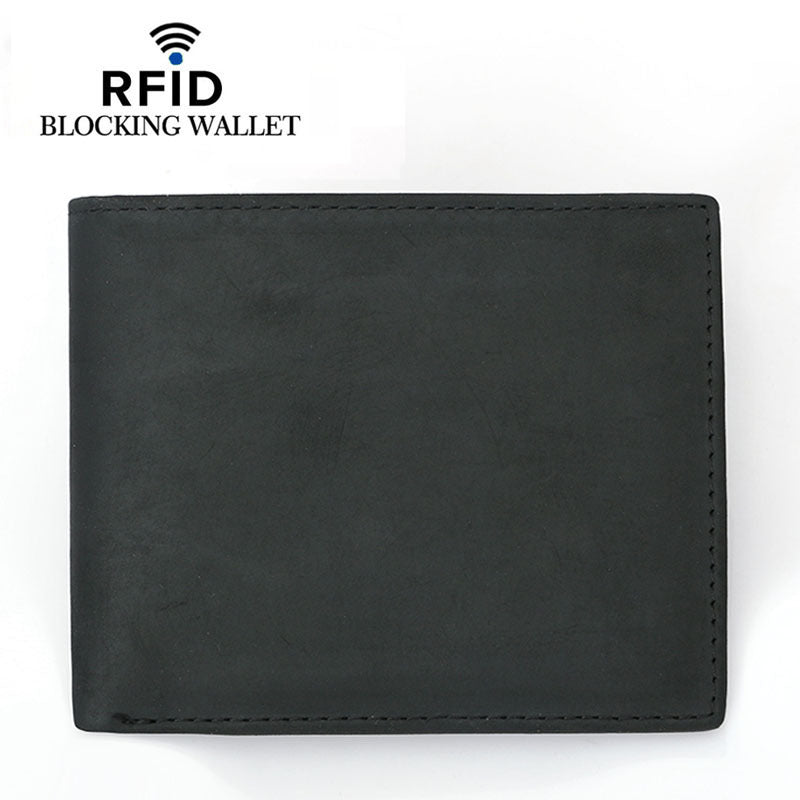 RFID Leather Bifold Retro Men's Wallet - view 2