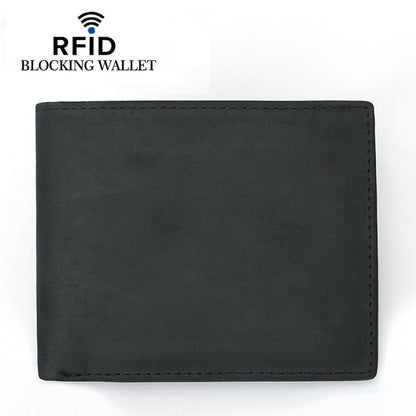 RFID Leather Bifold Retro Men's Wallet - view 2