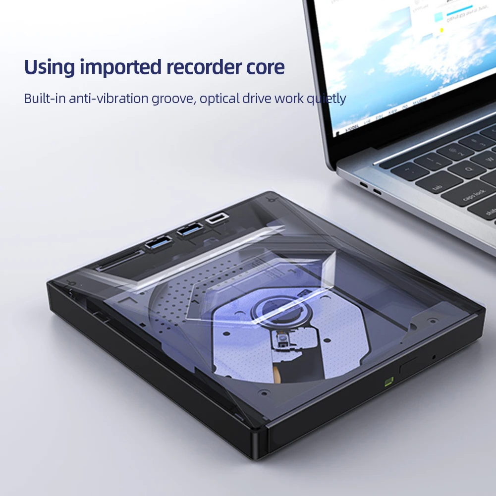 Grabadora externa de CD/DVD USB 3.0