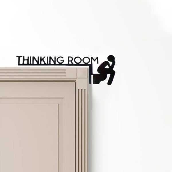 Marble Style Funny Metal Sign For Bathroom Wall Decor Home And Office Art - view 5