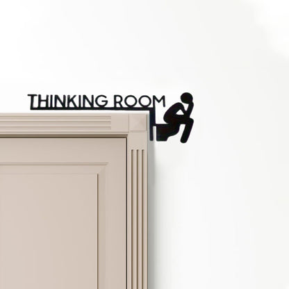 Marble Style Funny Metal Sign For Bathroom Wall Decor Home And Office Art - view 5
