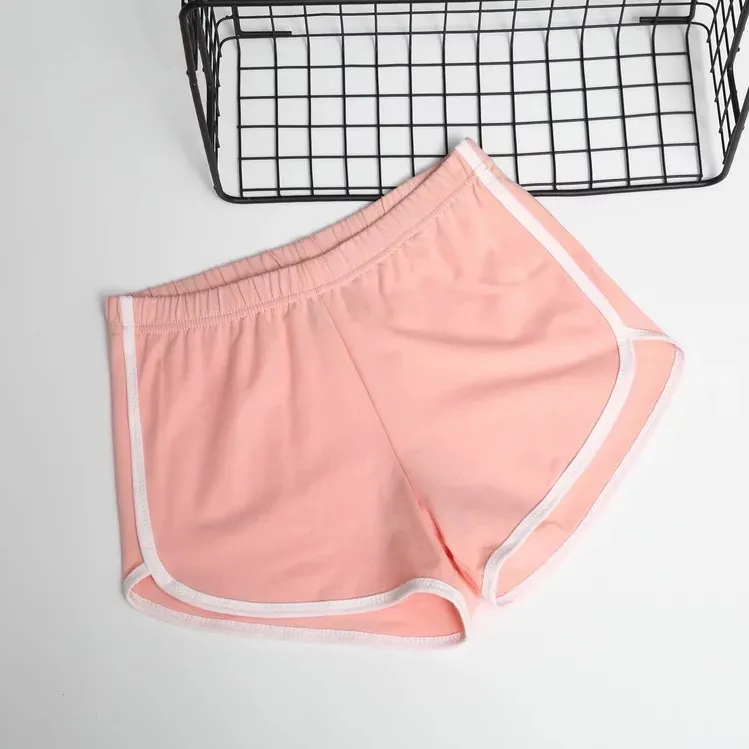 High Waist Drawstring Lounge Shorts Summer Casual Loose Fit Cotton Shorts For Women - view 2