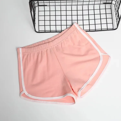 High Waist Drawstring Lounge Shorts Summer Casual Loose Fit Cotton Shorts For Women - view 2