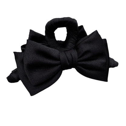 Bow Claw Clip Graceful Satin Headdress Shark Clip Updo Hair Claw - view 6
