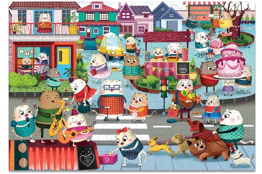 Caring Cats Piece Jigsaw Puzzle Play & Learn - view 2