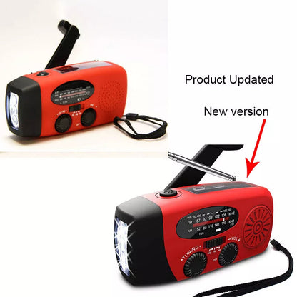 Emergency Radio Crank Solar Hand Weather Power Bank Charger Light - view 7