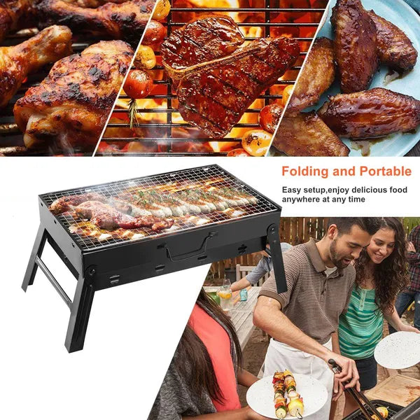 Portable BBQ Barbecue Grill Foldable Charcoal Grill Camping Garden Outdoor Travel - view 6