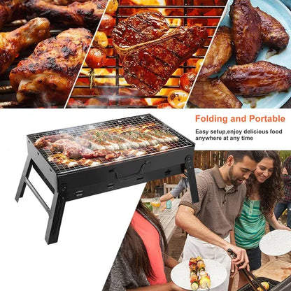 Portable BBQ Barbecue Grill Foldable Charcoal Grill Camping Garden Outdoor Travel - view 6