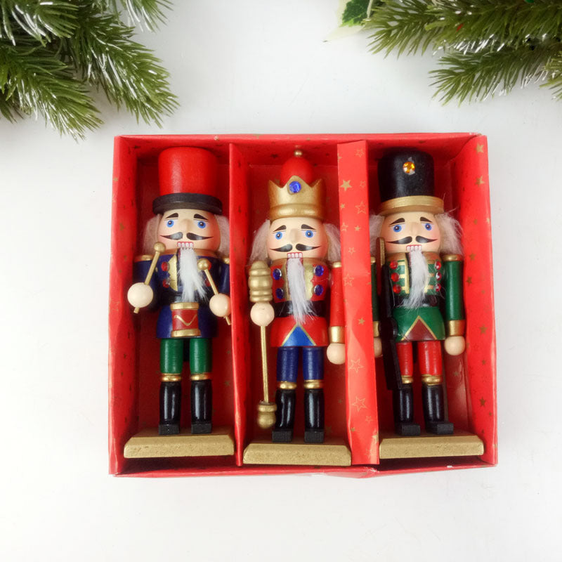 Wooden Nutcracker Puppet Soldier Ornaments - view 4