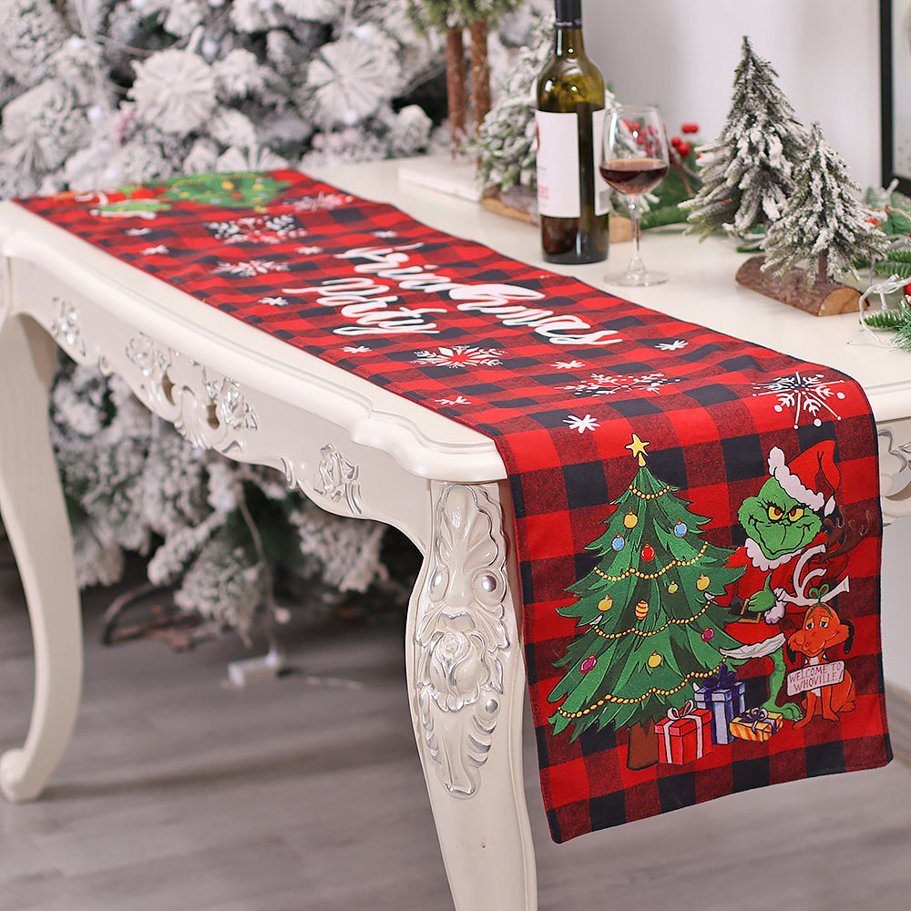 Christmas Table Runner Restaurant And Tea Table Table Decorations - view 5