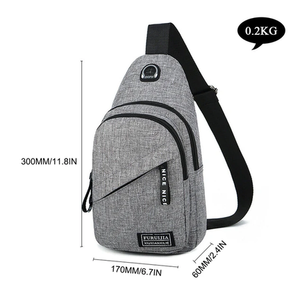 Men Women Sling Bag Chest Fanny Packs Cross Body Travel Sports Shoulder Backpack - view 2