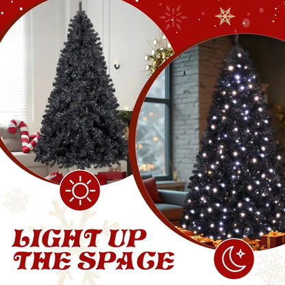 7.5 FT Pre-lit Artificial Christmas Tree, Hinged Xmas Pine Tree With 1350 Branch Tips - view 8