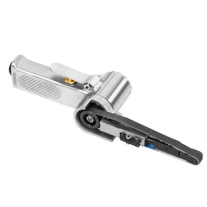 10mm Pneumatic Belt Sander, Lightweight Handheld Air Powered Grinder Polisher With 5 Sanding Belts - view 4