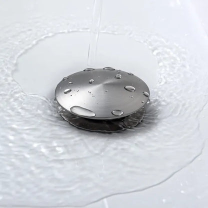 Bathroom Sink Drain Without Overflow, Vessel Sink Lavatory Vanity Pop-Up Drain Stopper, 304 Stainless Steel - view 5