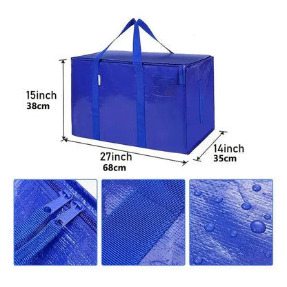 Large Mobile Bag With Zipper And Handle, Heavy-duty Storage Tote Bag Mobile Box, Saving Space, Shelf Baskets - view 3